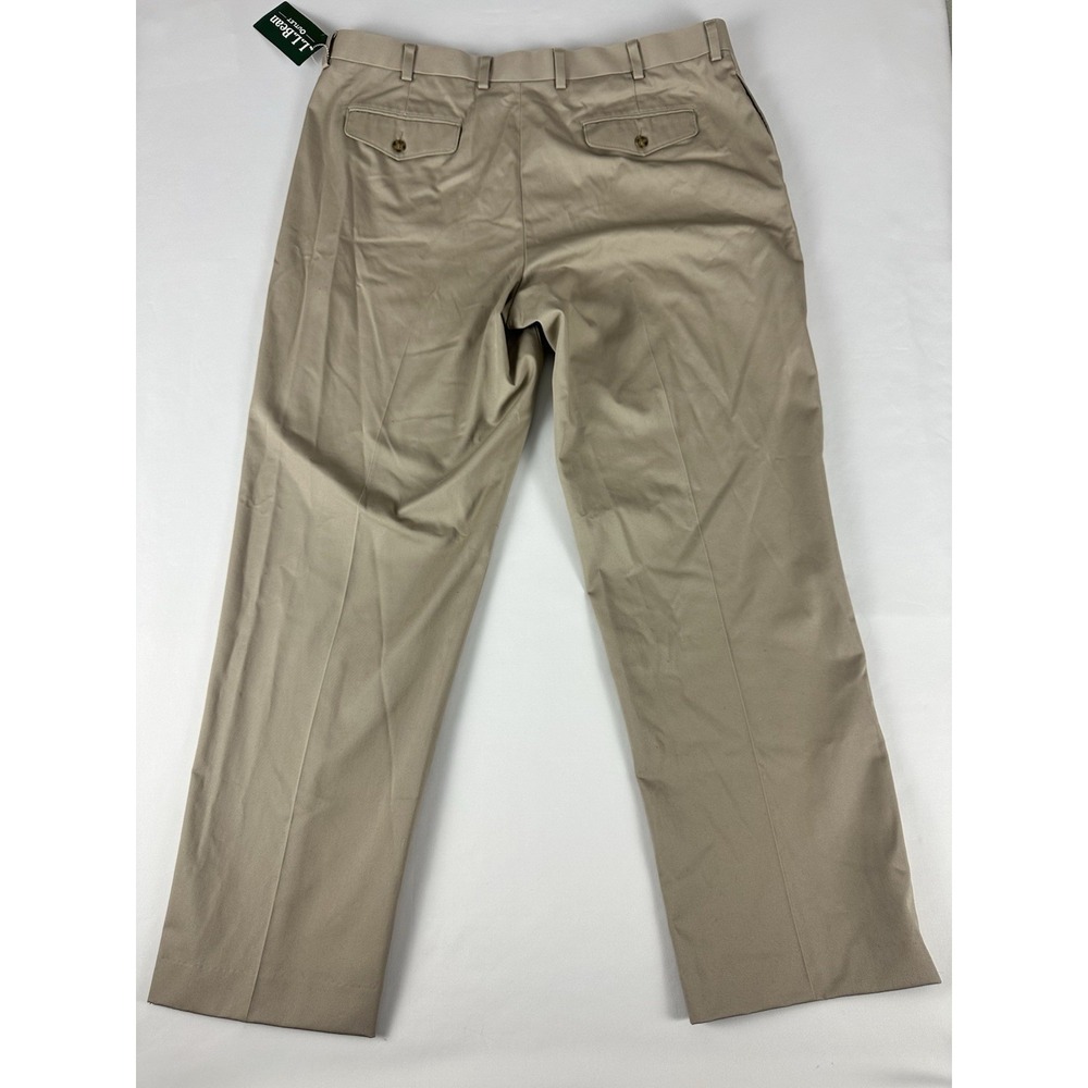Brand New LL Bean Mens‎ Classic Fit Pants Khakis Tan Size 42 - Picture 3 of 9